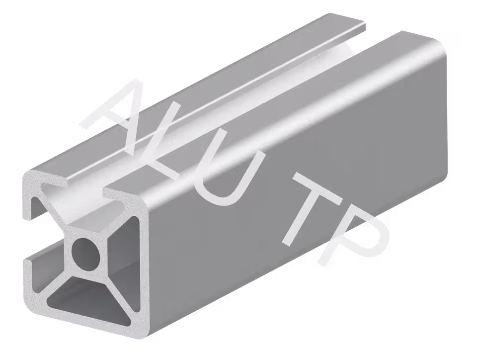 Rendering eines Aluminiumprofils