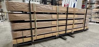 A custom pallet with profiles in special packaging